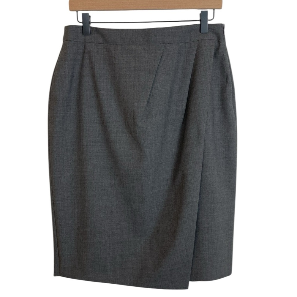 Brooks Brothers Gray Italian Wool Pencil Skirt, Size 8*